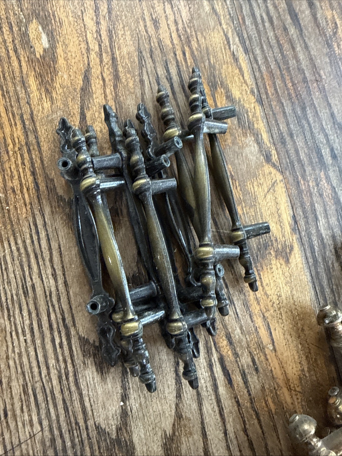LARGE lot Of Vintage/antique Door Drawer Pulls And Backplates