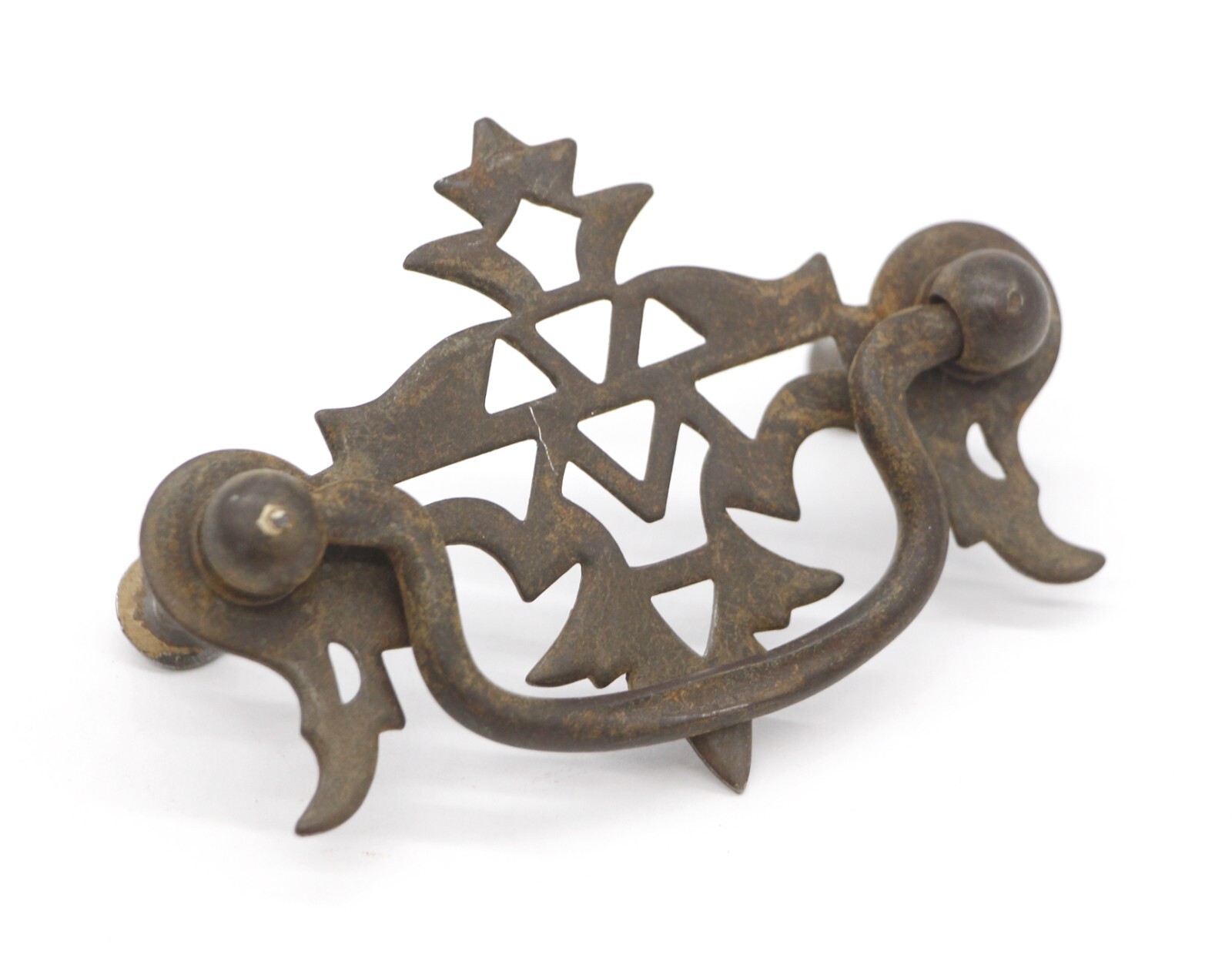 Vintage Traditional 3.25 in. Steel Cut Out Bail Drawer Pulls