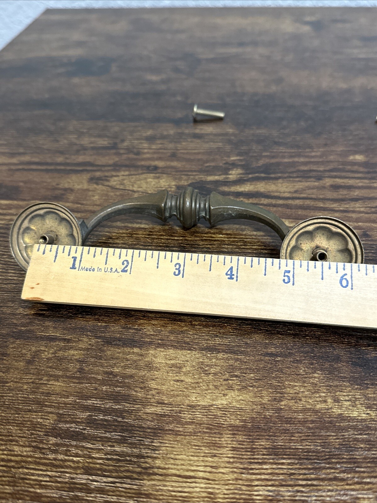 Drexel Esperanto Drawer Pull Tall Dresser Brass Vintage Drop Bail MCM Handle