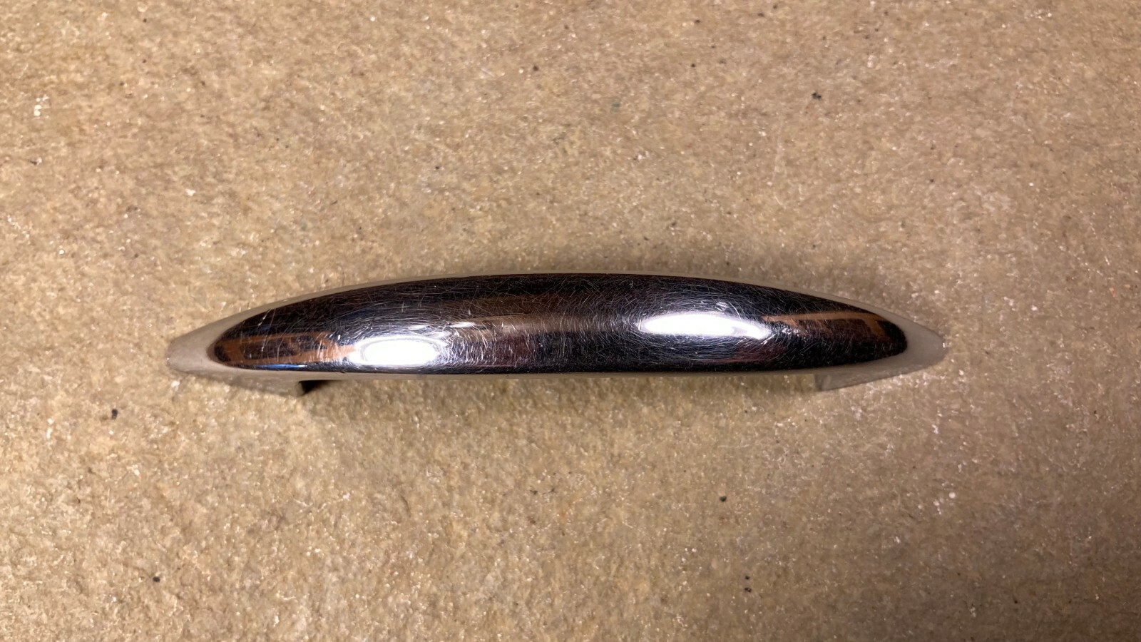 Vintage Chrome Cabinet Door Handle Drawer Pull 50s 60s 70s Mid Century Modern