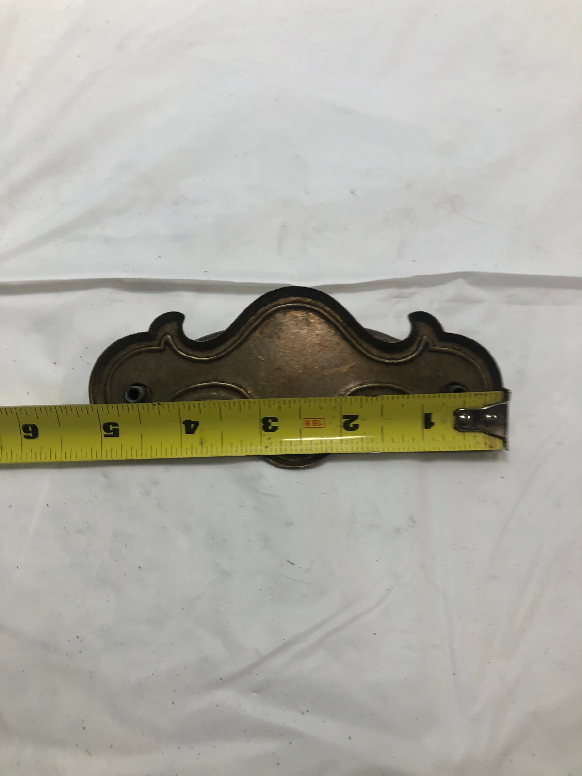 9 Vintage Drop Bail Drawer Pulls Golden Brass Screws Model