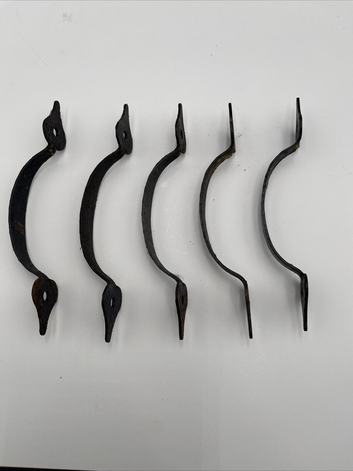 5 Vintage Black Metal Drawer Cabinet Handles Pulls – 5 Inches In Length