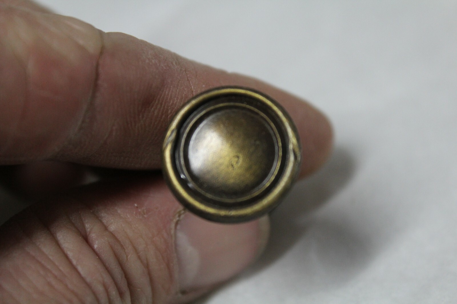 6 Old Brass Stacking Barrister Bookcase Knobs drawer Pulls Hardware handle buton