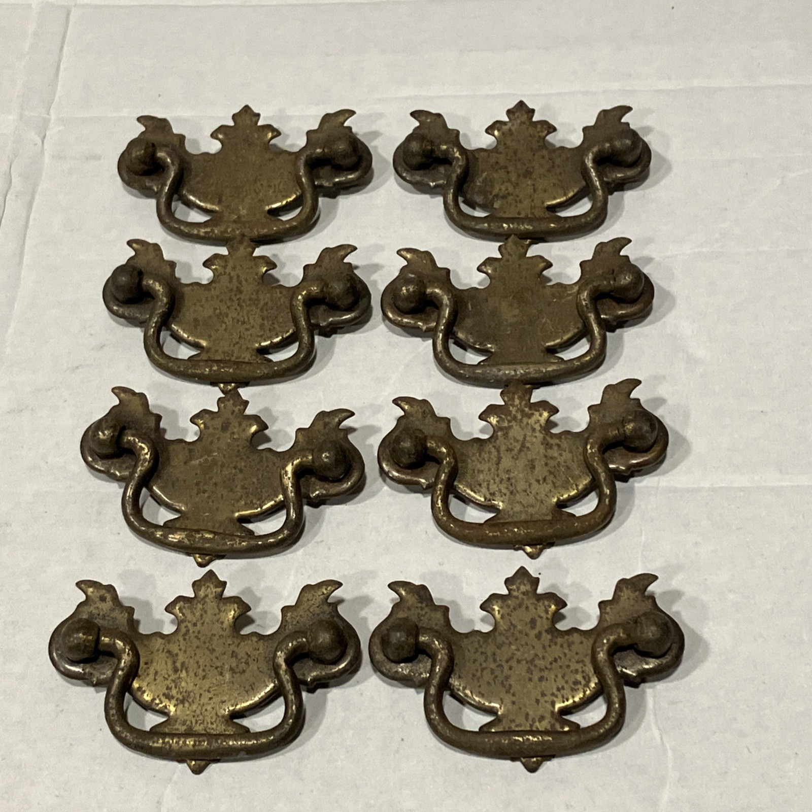 Vintage Antique Brass Chippendale Batwing Bail Drawer Pulls – 17 total available