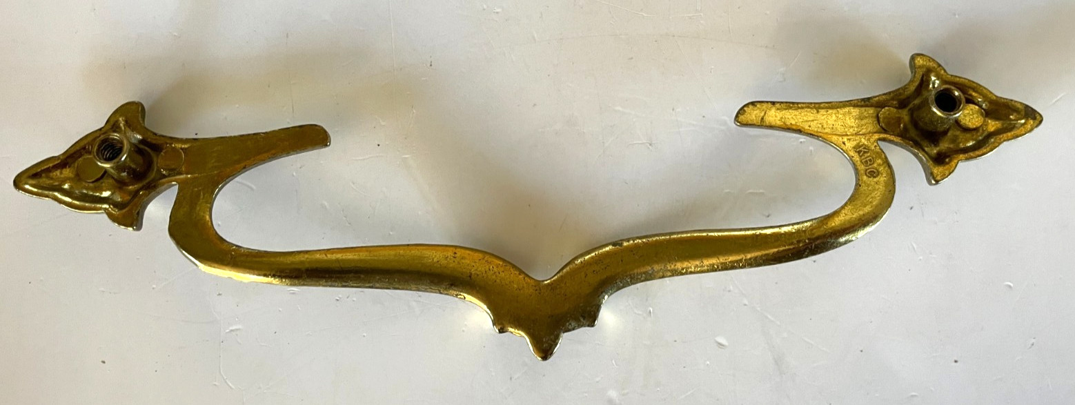 7 Keeler Brass KBC Drawer Cabinet Door Pull Handles 7″ Inch With Screws Vintage