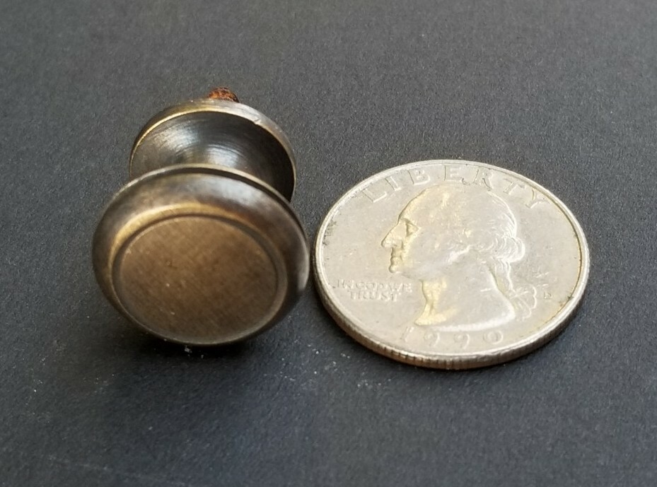 4 Solid Brass Stacking Barrister Bookcase 5/8″dia Knobs drawer Pulls #K26