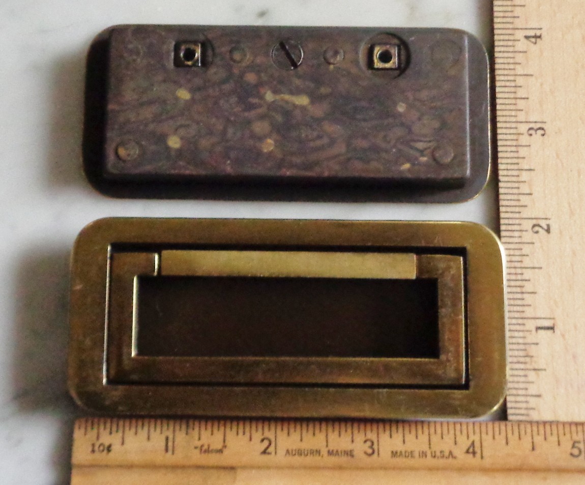 4 Drexel Dynasty Et Cetera Asian Campaign Drawer Pull Handle CHC E5250 Vintage
