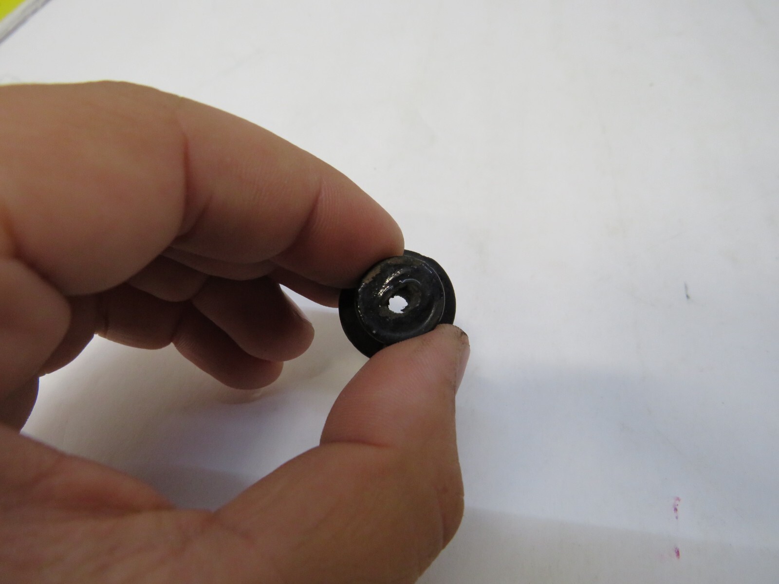 Lot of 10 NOS 1800’s Antique small wooden Black Round Drawer Handles knobs pulls