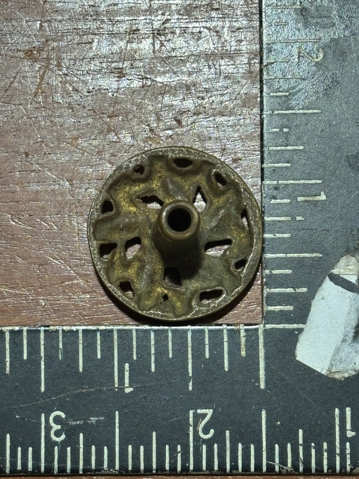 Vintage Antique Ornate Round Cabinet Knob Drawer Pull 1 1/4 inch