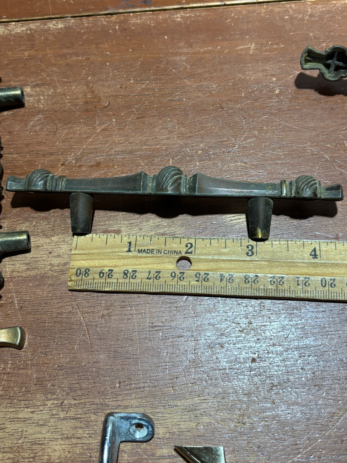 Vintage Lot of 12 Misc Variety Mixed Materials Door Handles Pulls Some Matching
