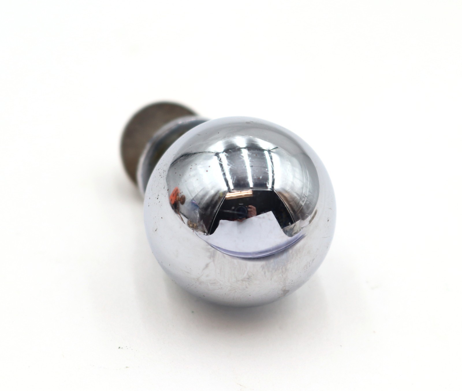 Pair of Vintage 0.875 in. Chrome Ball Cabinet Drawer Knobs