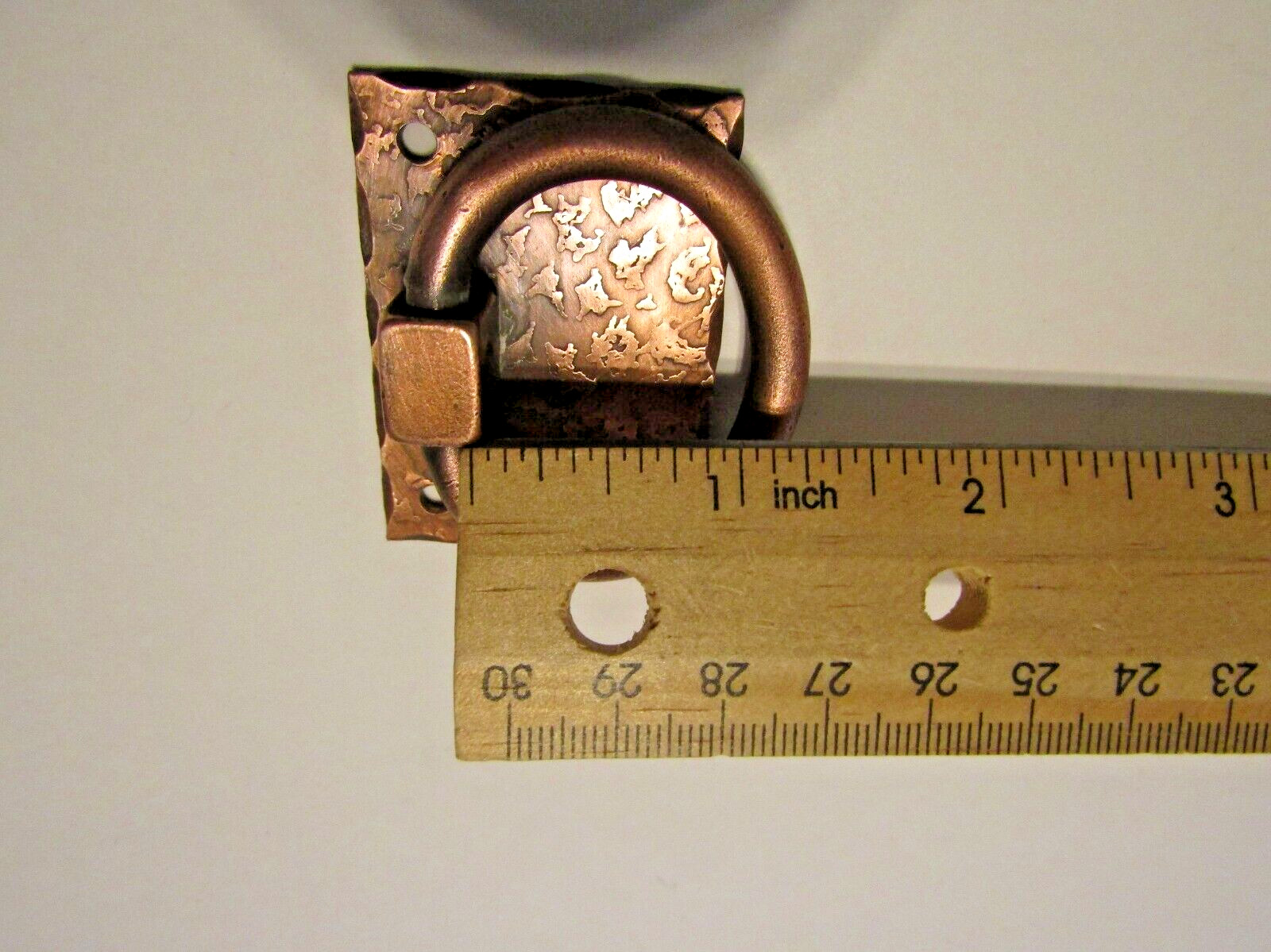 Vintage Copper Drop Ring Drawer Finger Pull Cabinet Door Handle Stanley
