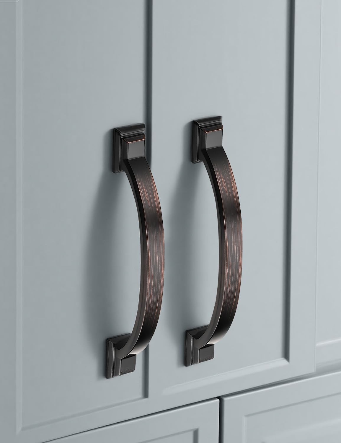 Mengico 5 Pack 4 Inch 102Mm Oil Rubbed Bronze Zinc Alloy Cabinet Pulls – Rustic