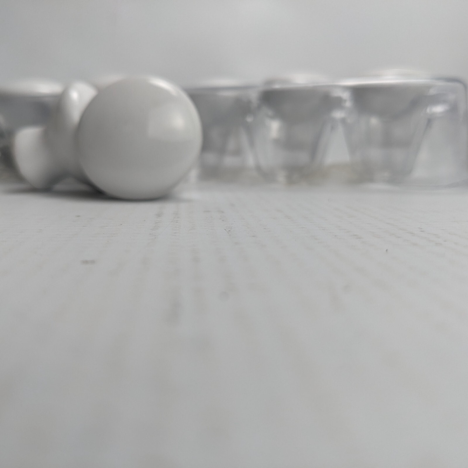 Ceramic knobs mushroom drawer cabinet 1-1/4″ w/ hardware lot of 9