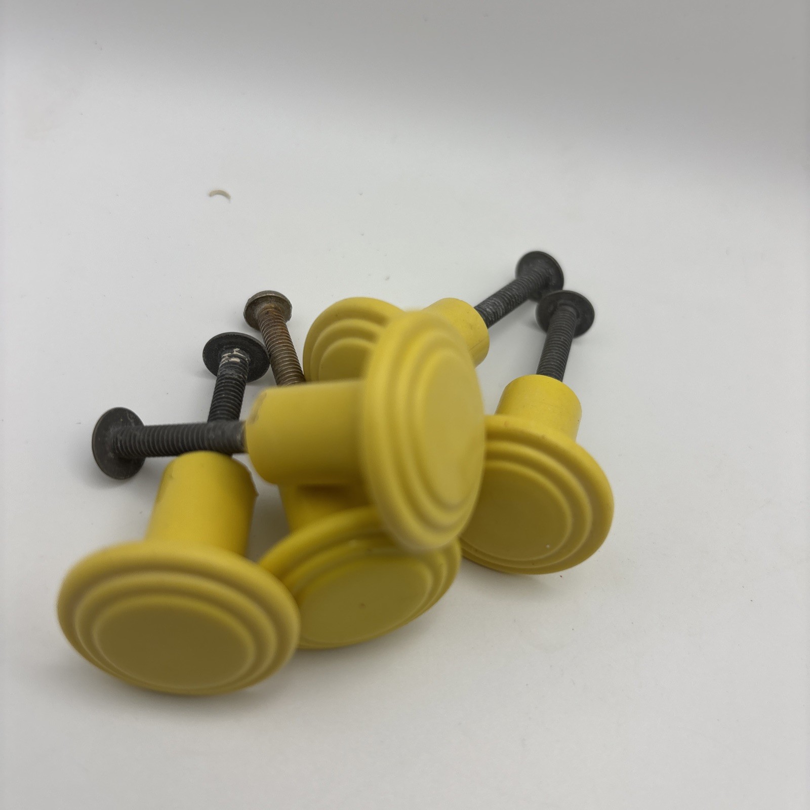 Vintage NOS Early Plastic Drawer Knob Cabinet Pull. Mixed colors Lot of 17