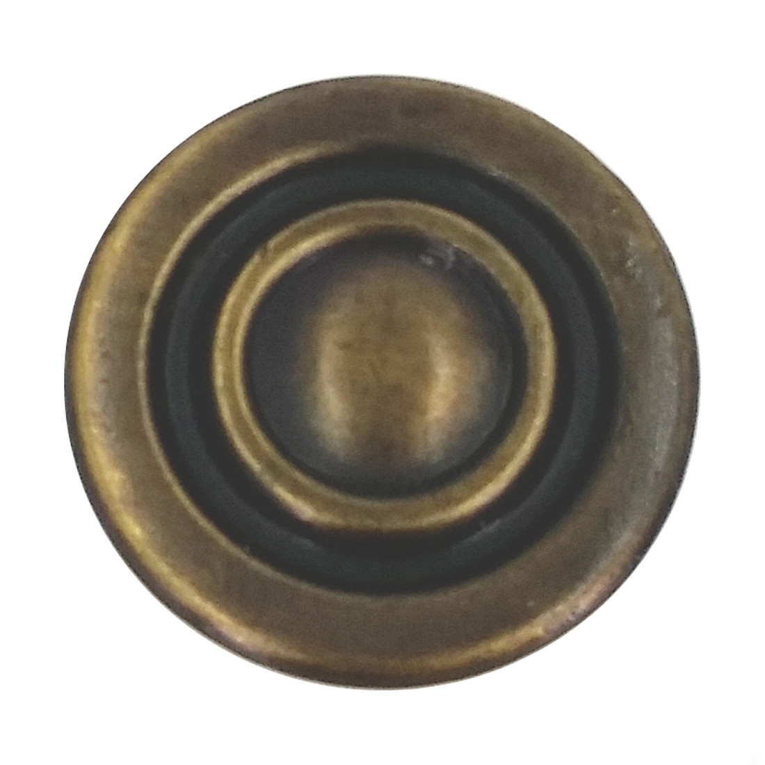 Gold Round Cabinet Knobs – Zinc Diecast – Antique Brass {Lot of 2}