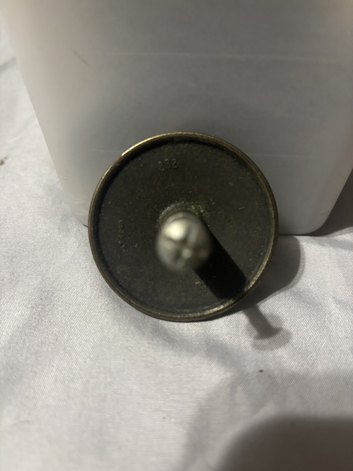 2 In. Ajax Zodiac Knob Brass Vintage Mid Century Dresser Drawer Pull MCM