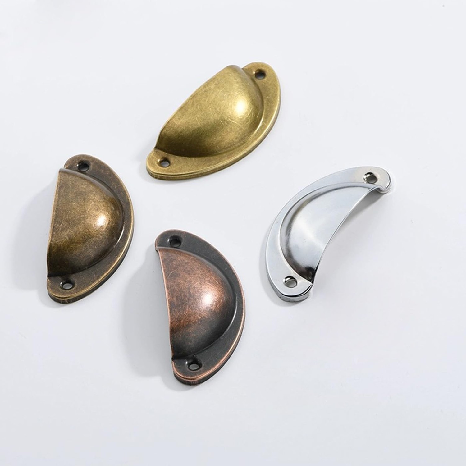 Cabinet Cup Pulls Bronze, 3 inch (82mm) Antique Kitchen Cabinet Handles, 12 P…
