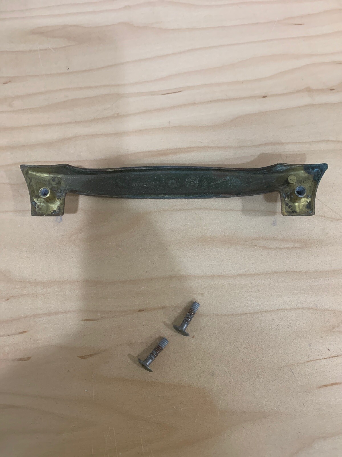 Vintage Keeler Solid Brass Bronze Tone Cabinet Door Drawer pulls Hardware 5” oc