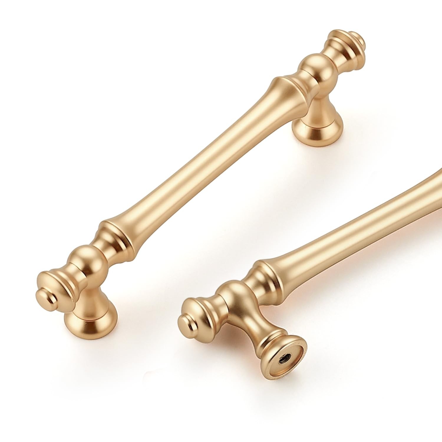 Home Expert 20 Pack 3-3/4 Inch 96Mm Center To Center Brushed Gold Cabinet Pulls