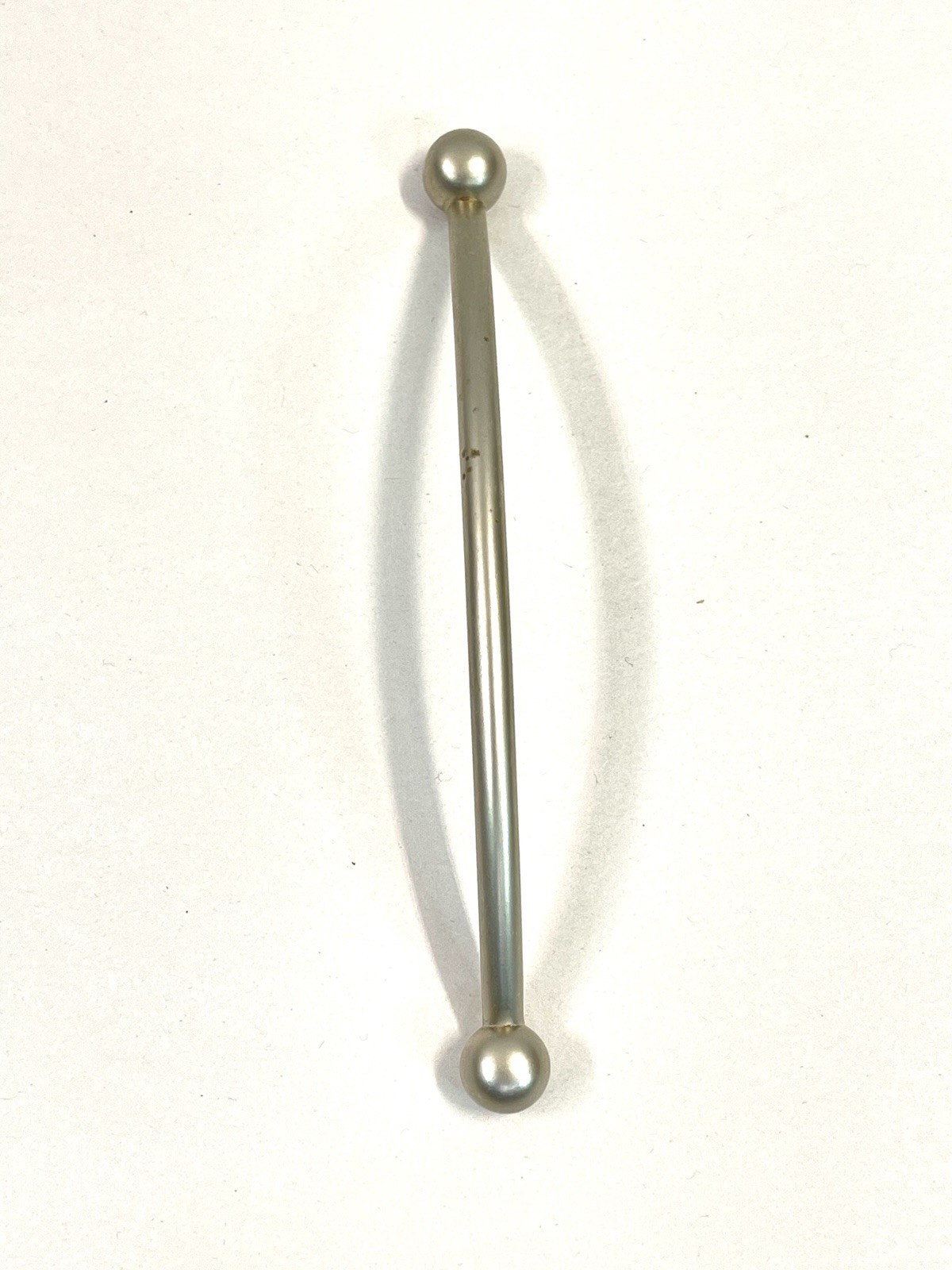KBC MINIMALIST Vintage Nickel Drawer Pull Fixed Handle MCM 5″ OCB lot#1870