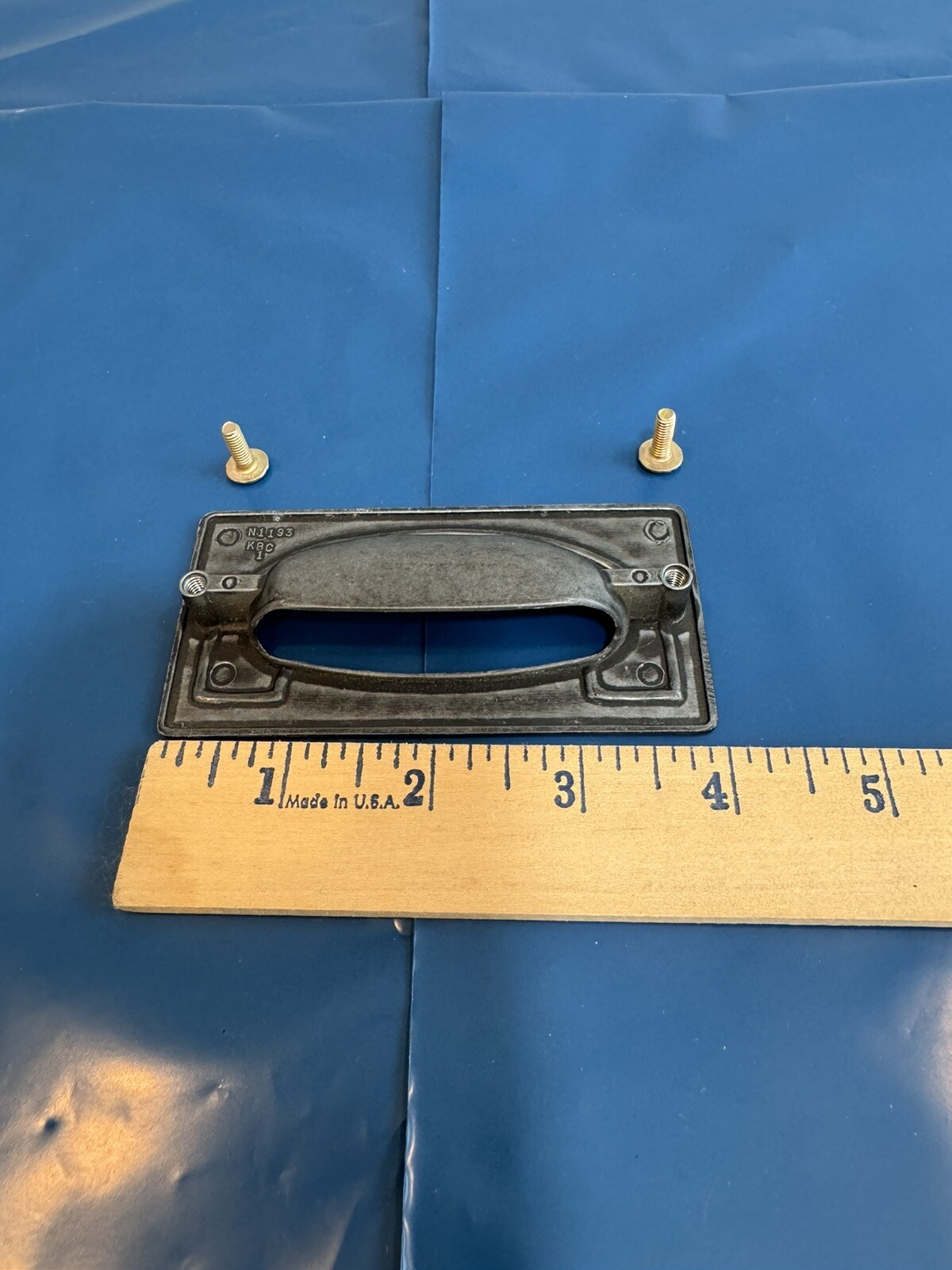 Drexel New Generation Drawer Pull Black Campaign Vintage Mid Century Hardware