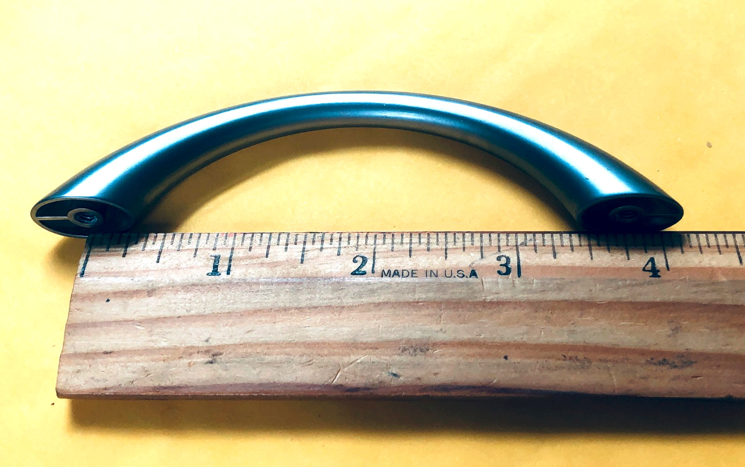 4 x Arc-shaped Brushed Nickel Coating Color Metal Drawer Pull Dresser Cabinet