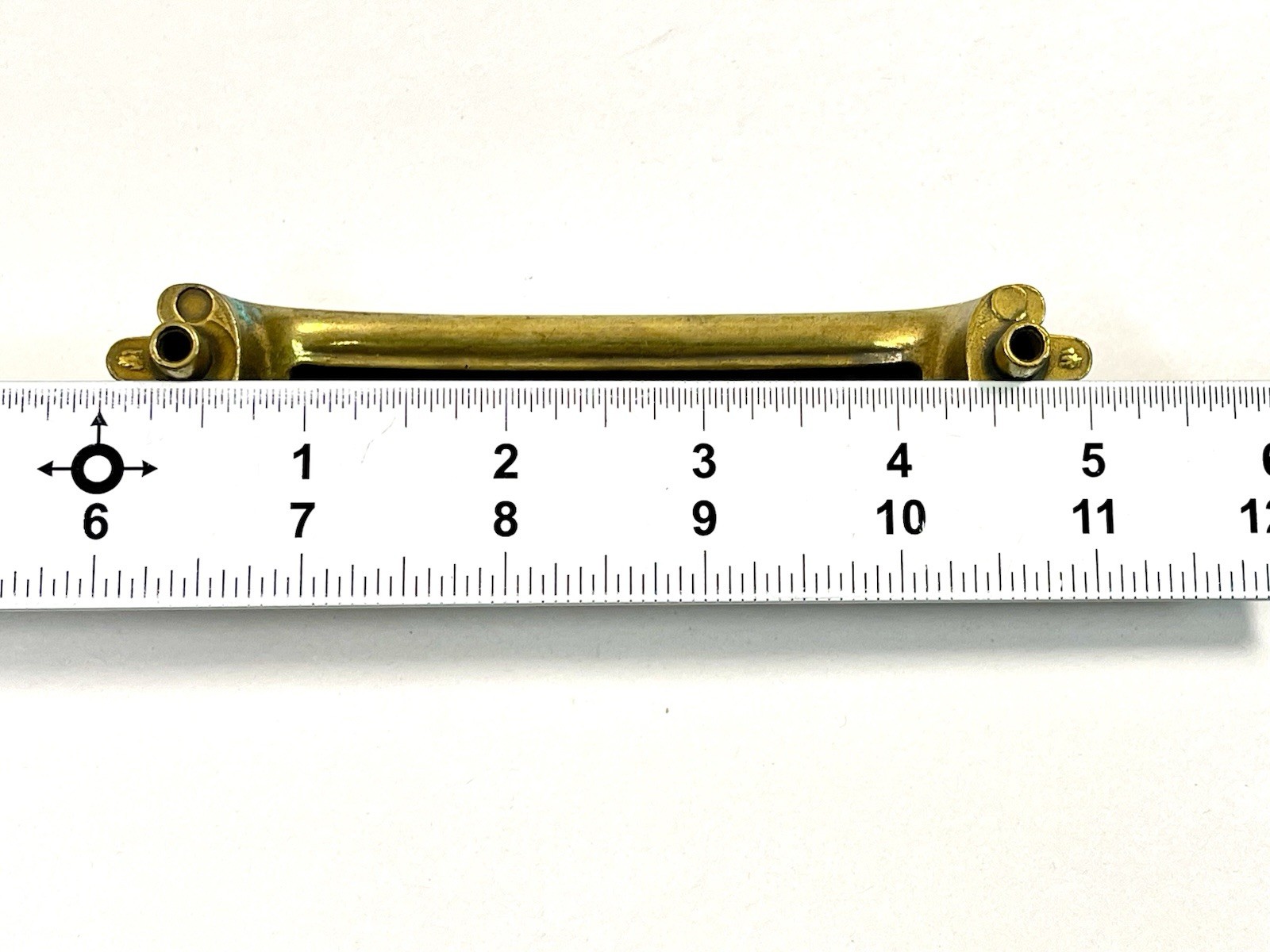 KBC Keeler Brass Co Vintage Drawer Pull Fixed Handle MCM 4.25″ OCB lot#1908