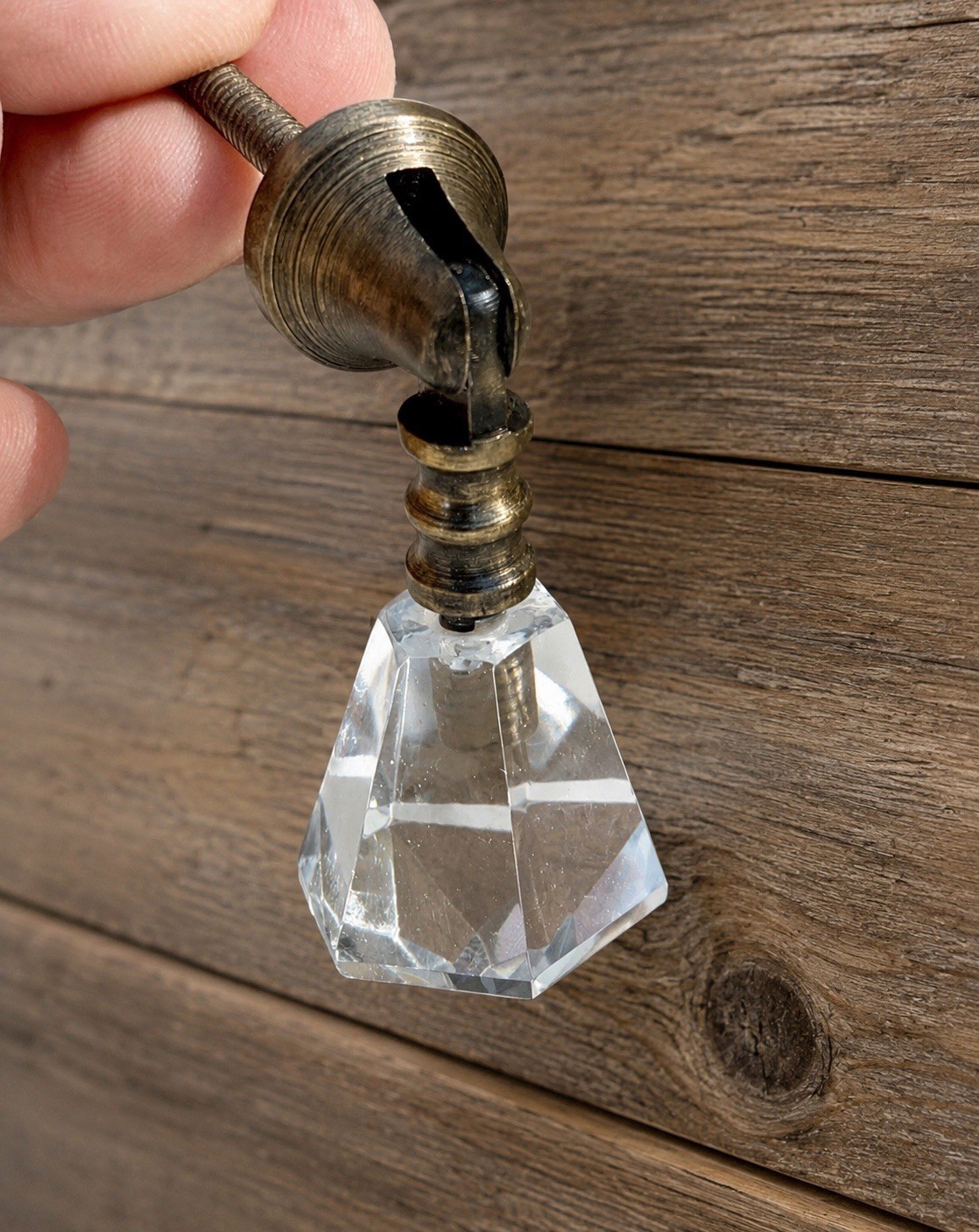 Antique Brass Drawer Pulls Handles Teardrop Glass Kitchen Cabinet Knobs Vintage