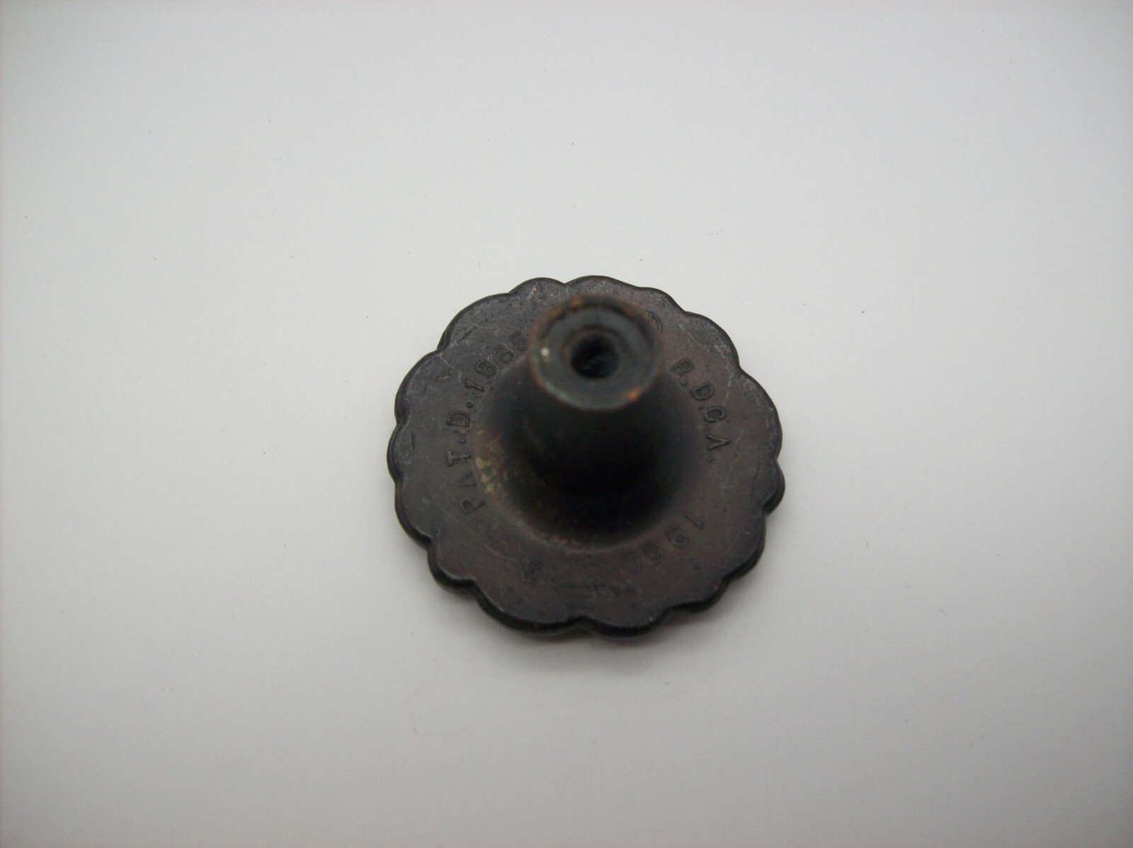 Vintage French Copper Flower Cabinet Knob Drawer Pull, 1960, RDCA, Patd 1885 09