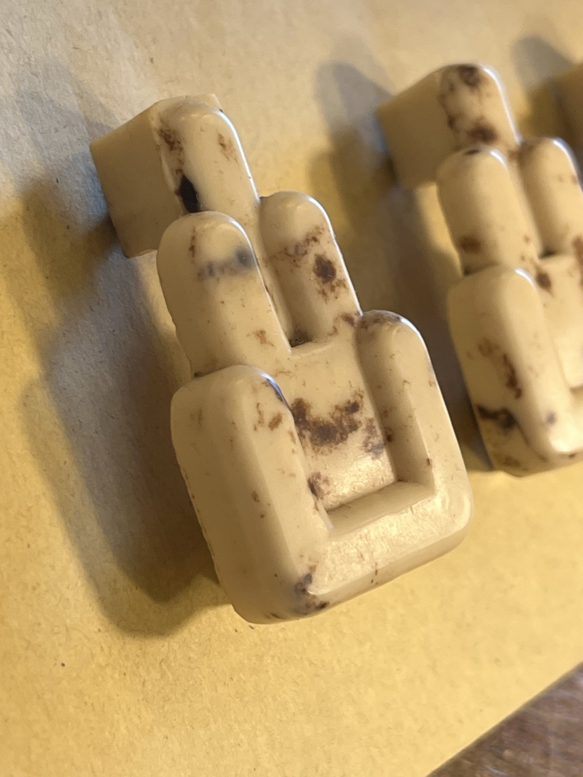 Vintage Marbled Alabaster~Look Celluloid Art Deco Dresser Pull Hardware (H1)