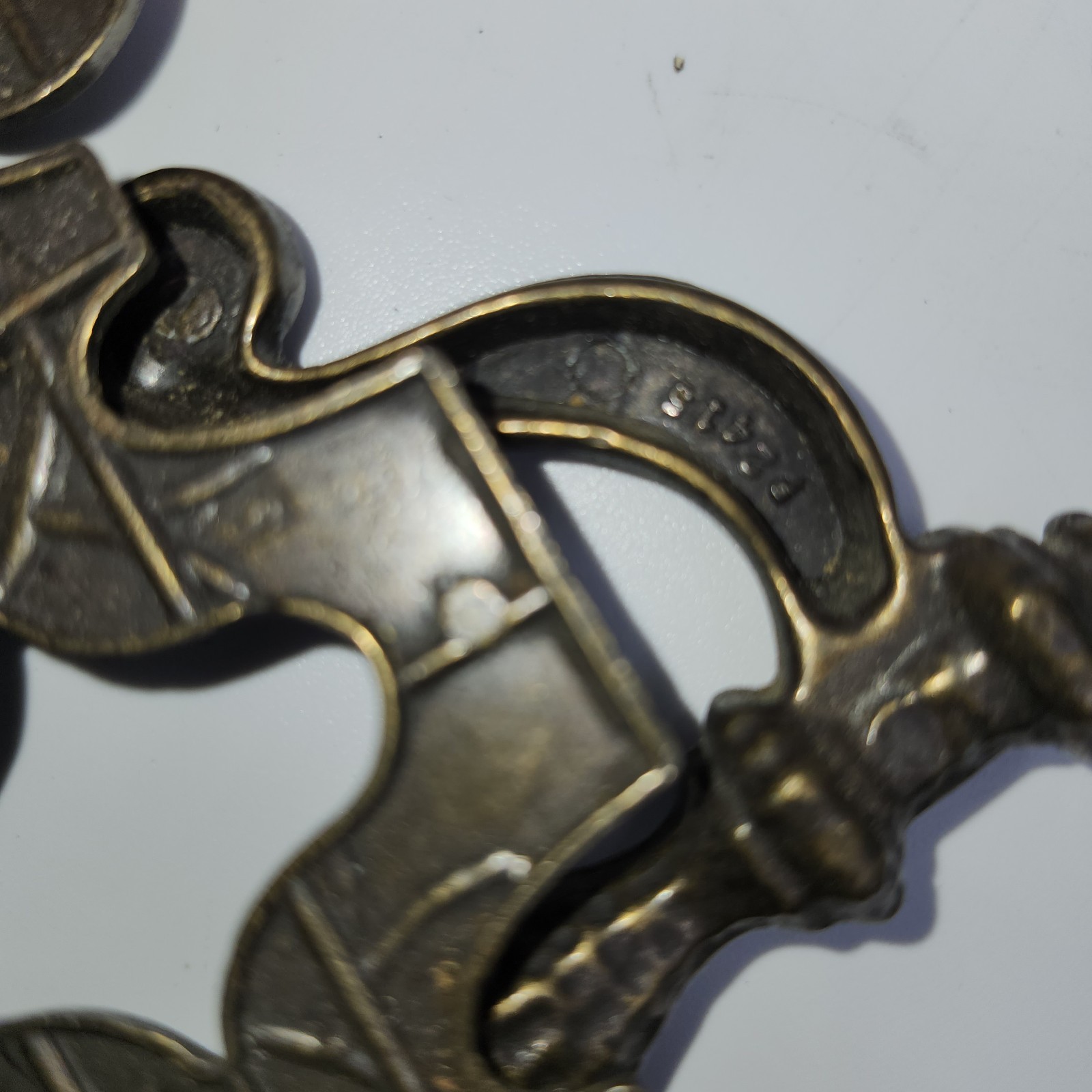 4 Brass Celtic Moorish Drawer Bail Cabinet Door Ring Pull Handle & Backplate