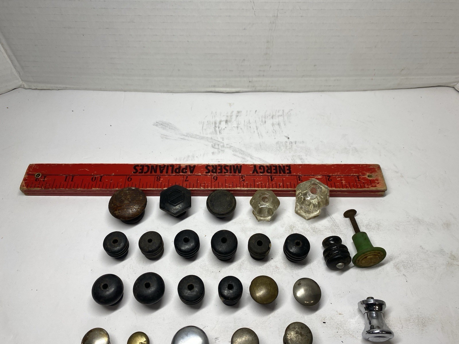 Vintage Lot Of 25 Various Mixed Material Pulls Knobs