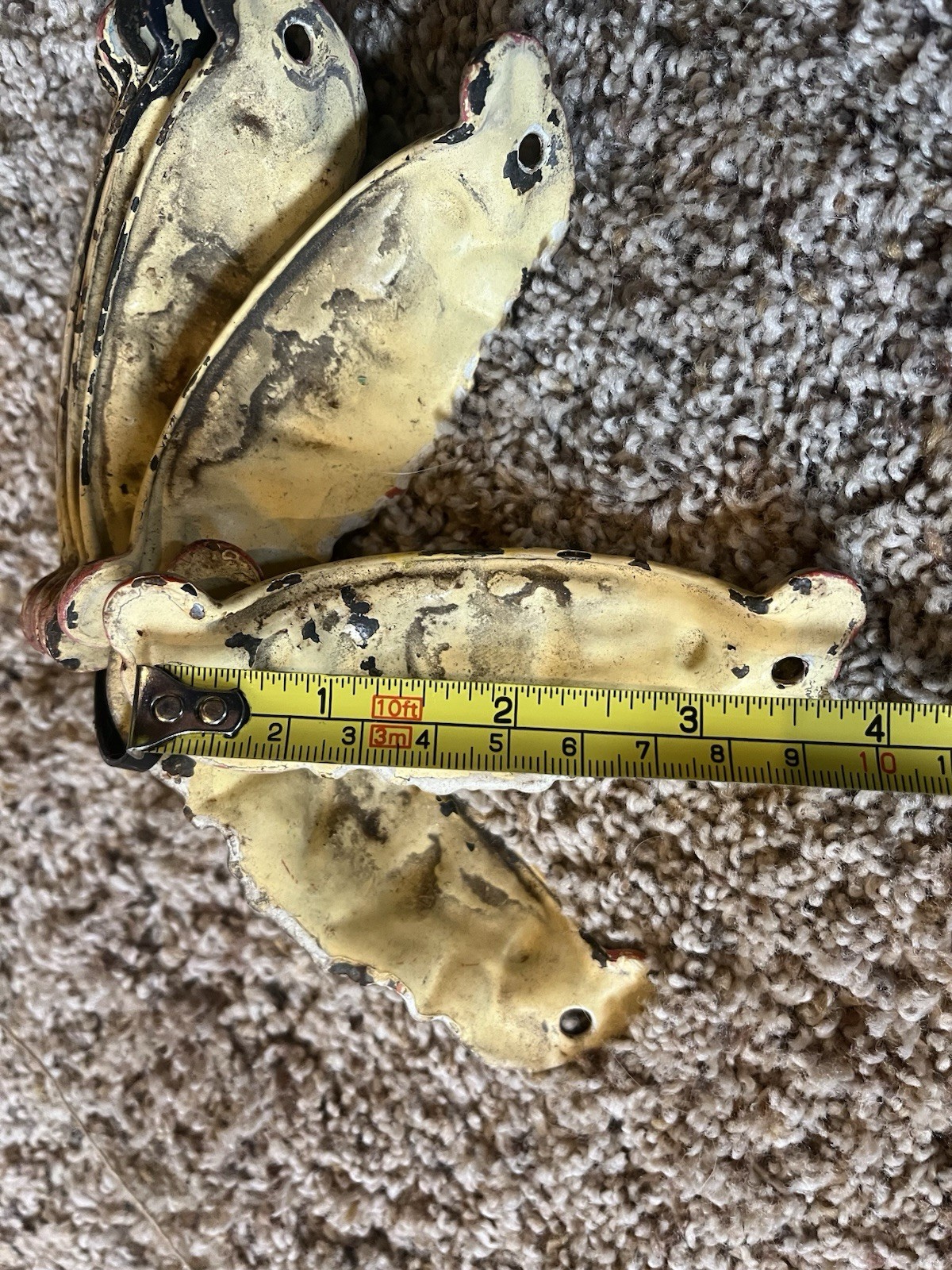 Antique vintage Cast Metal Heavy Drawer Pulls Lot Of 8