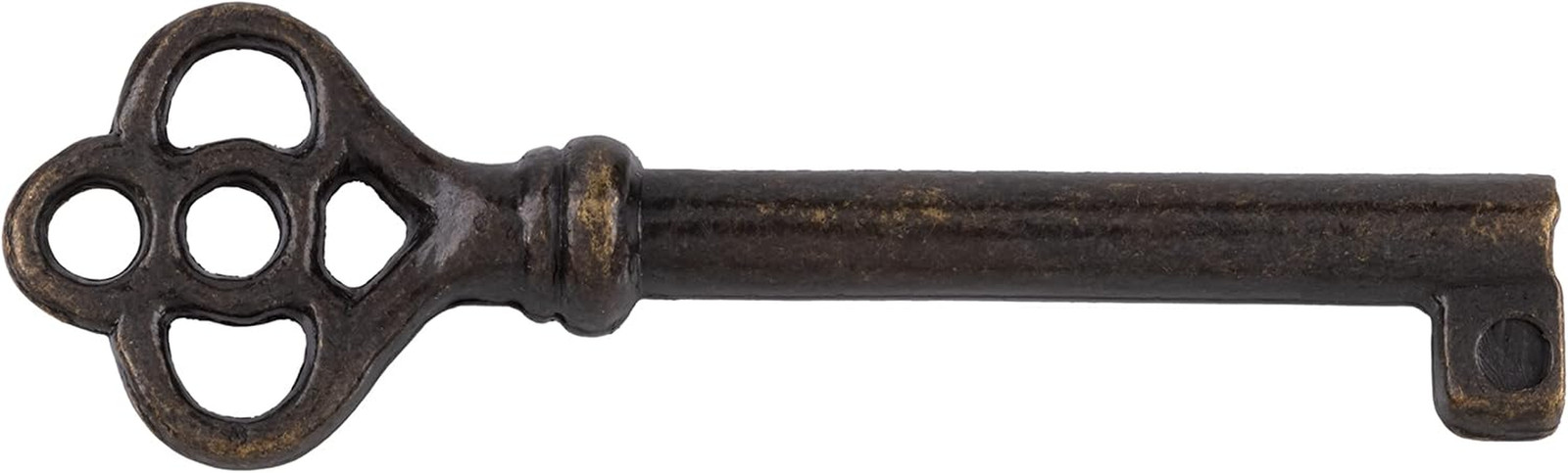Antique Brass Hollow Barrel Skeleton Key | 2 Pc/Pack | Cabinet Doors, Dresser Dr