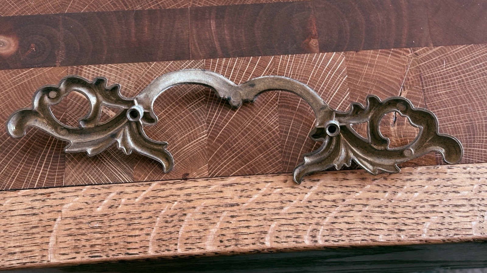 Vintage Keeler Brass Co French Provincial Drawer Pull 8” C-3”5/8 Lot Of 6