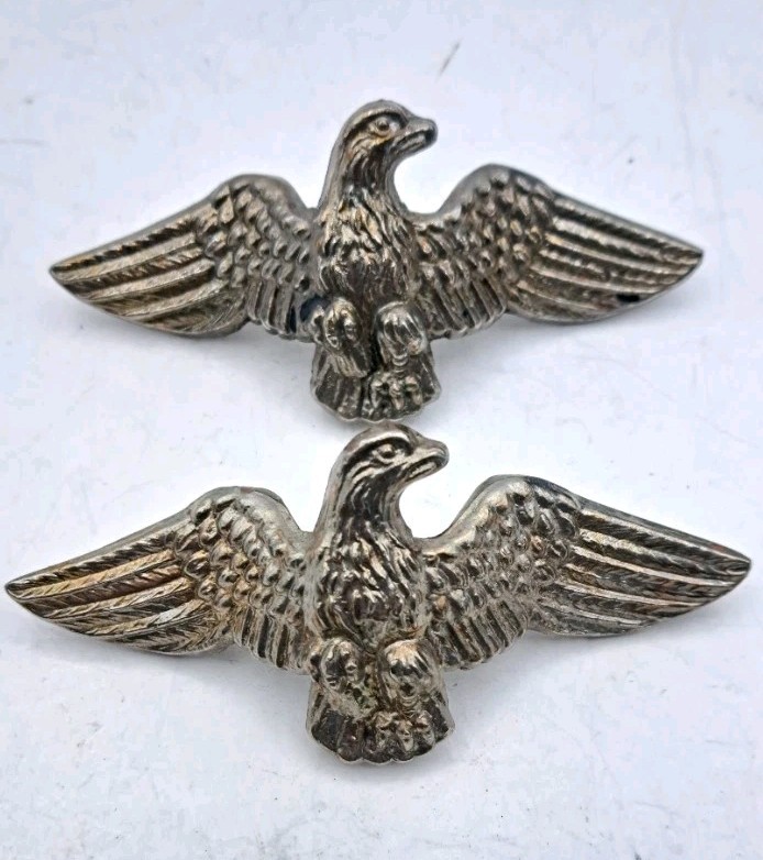 Antique Dresser Drawer Pulls Eagle Cabinet Handles Old Vintage Hardware Set of 2