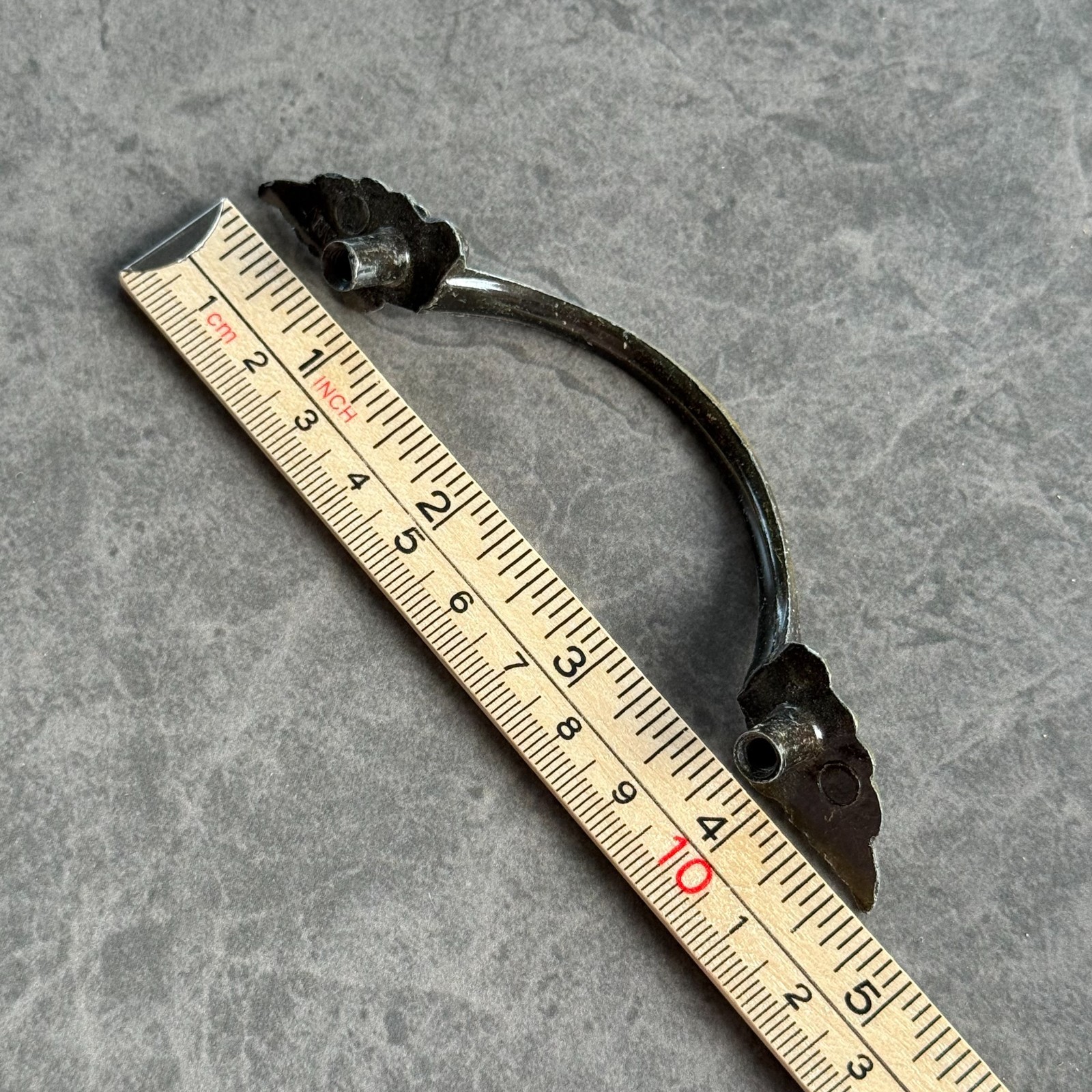 Brass Drawer Handle Pulls, Vintage Japan Art Nouveau Style – Set of 12