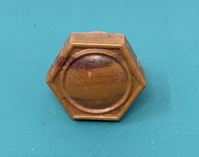 Bakelite Celluloid Butterscotch Wood Look Art Deco Drawer Pulls Knobs Set of 10