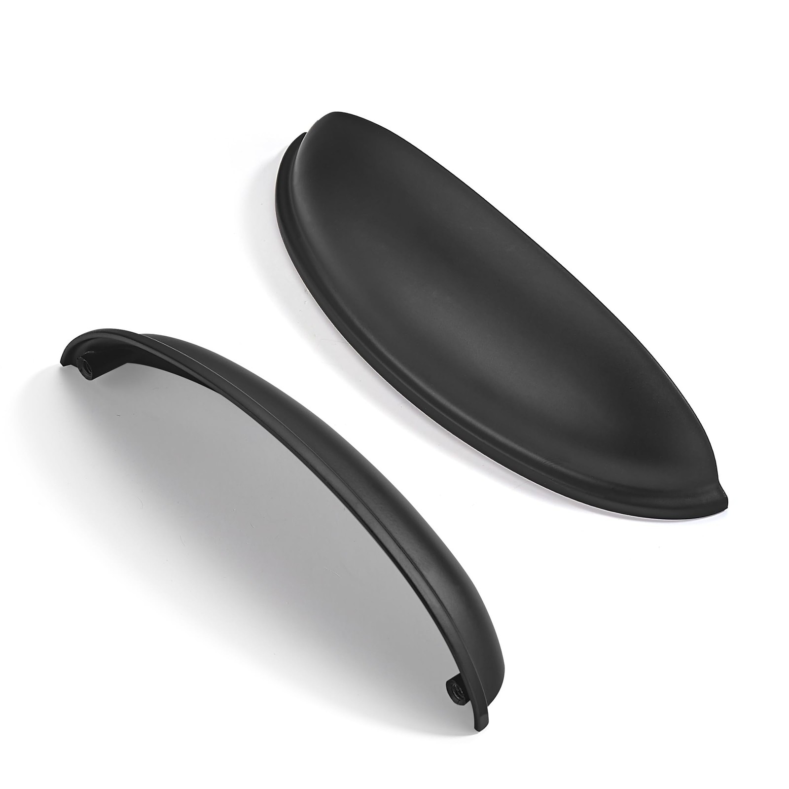 10 Pack 5″ Drawer Pulls Matte Black Cabinet Cup Pulls Kitchen Hardware Cabine…