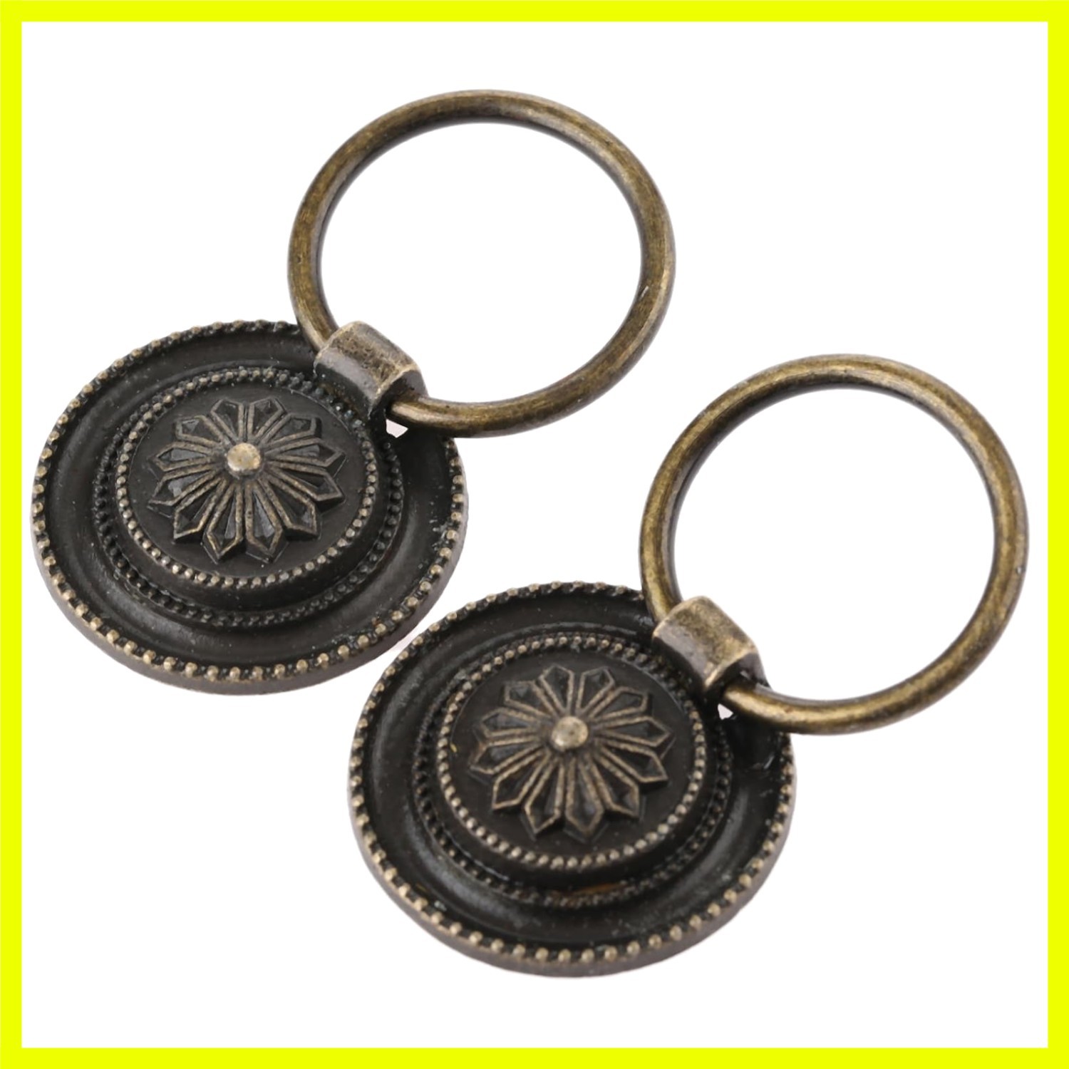 2Pcs Vintage Bronze Drawer Handles, 30mm Mini Pulls for Elegant Cabinets