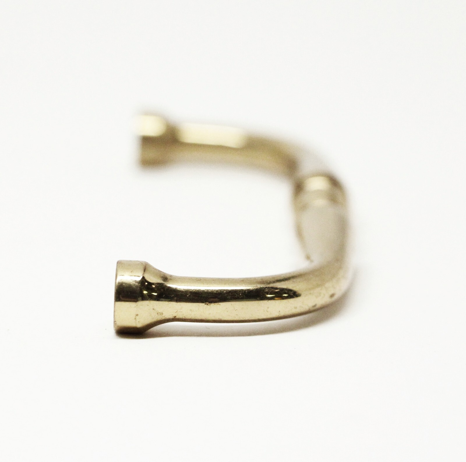 Polished Brass 4.25 in. Traditional Bridge Drawer Cabinet Pull