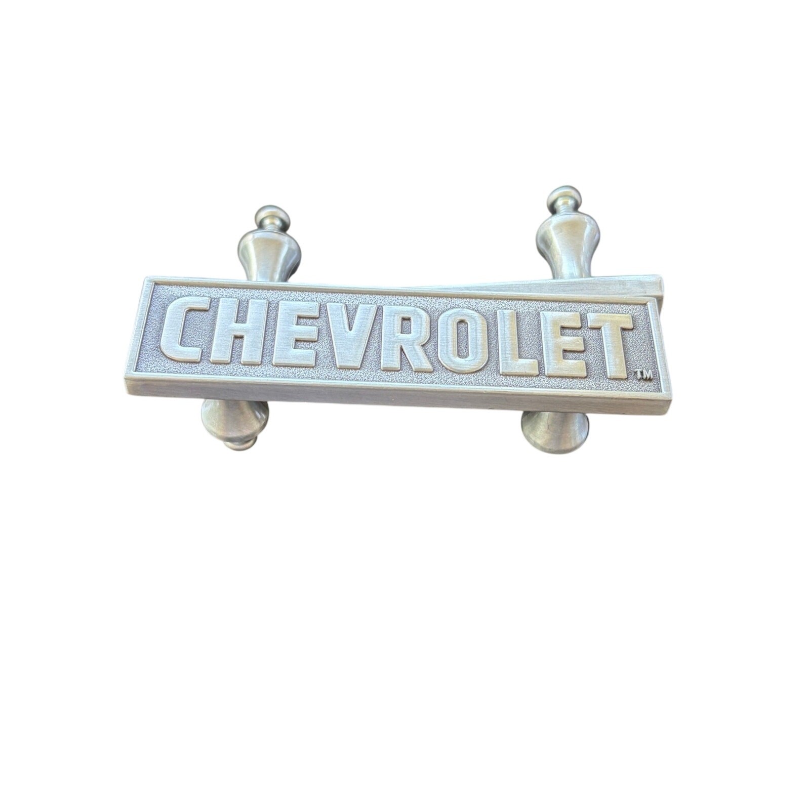 GM Chevrolet Brushed Nickel 4” Drawer Pulls