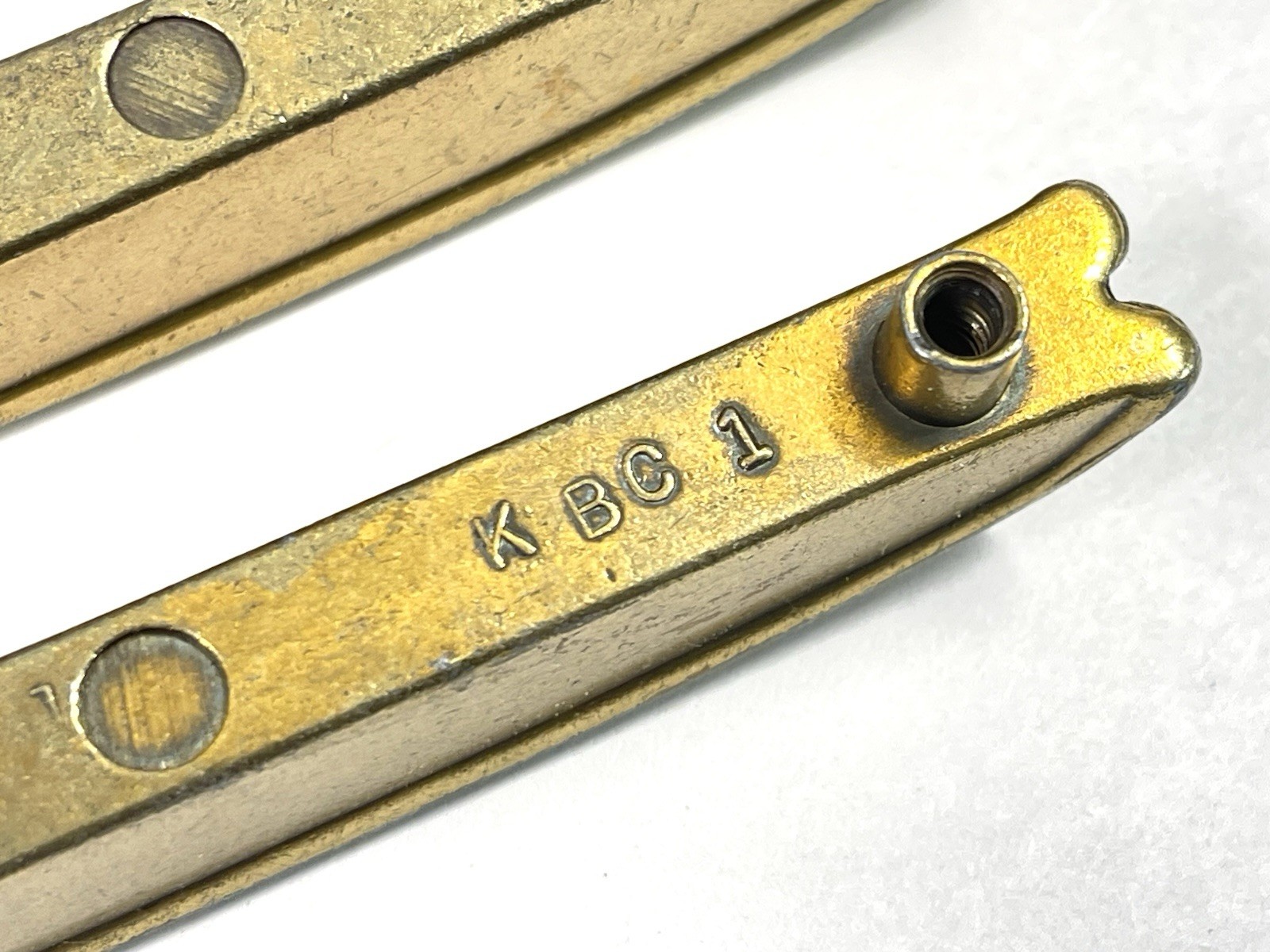 KBC Keeler Brass Co Vintage Drawer Pull Fixed Handle MCM 3″ OCB lot#7468