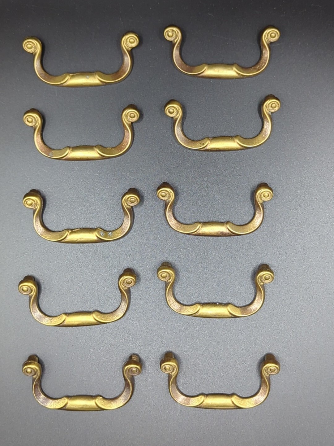 Lot of 10 Keeler Brass K543 Drawer Cabinet Door Pull Handles 2 1/4 Inch Centers