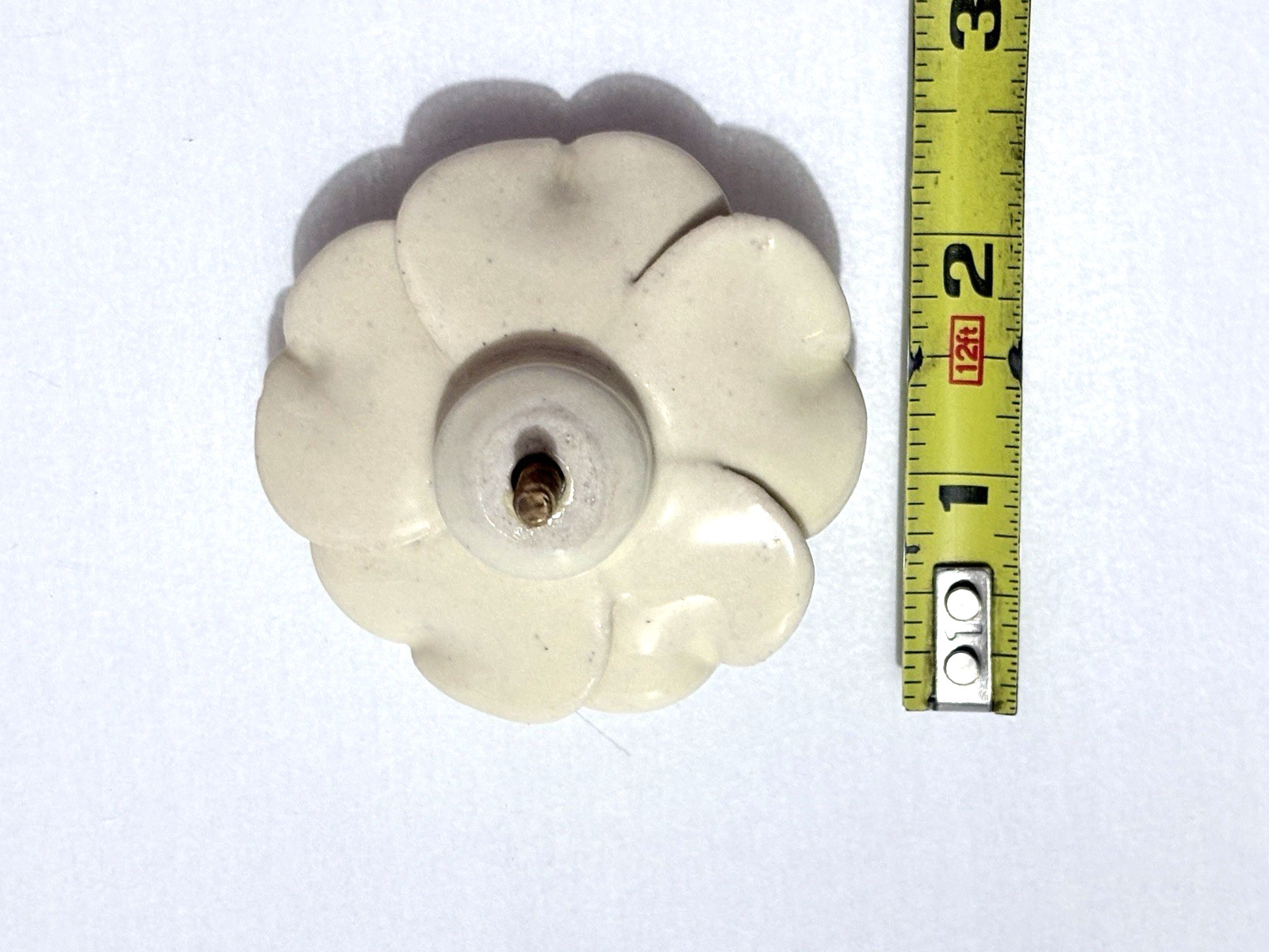 Vintage Drawer Cabinet Pull Knobs Lot Of 7 Ceramic Brass Wood Lucite