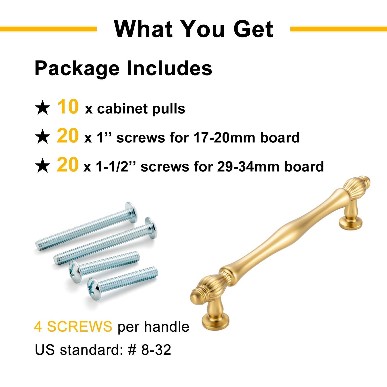 10 Pack 5 Inch Brushed Gold Cabinet Pulls Gold Cabinet Handles Gold Hardware …