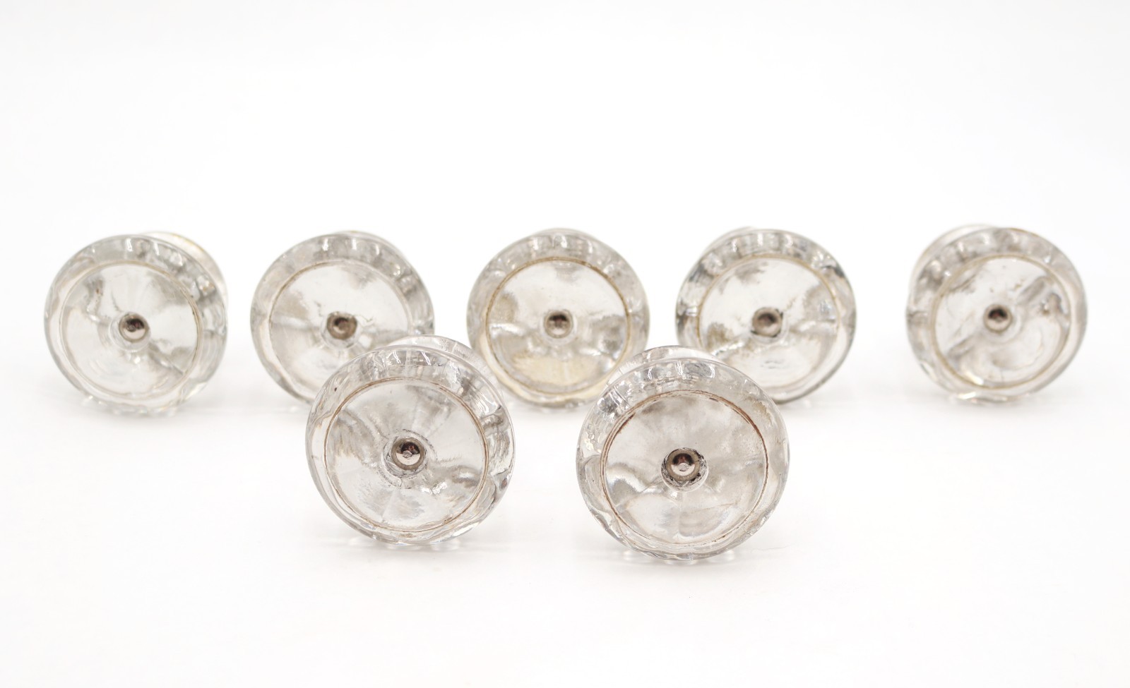 Vintage 2 in. Round Glass Cabinet Drawer Knob Set