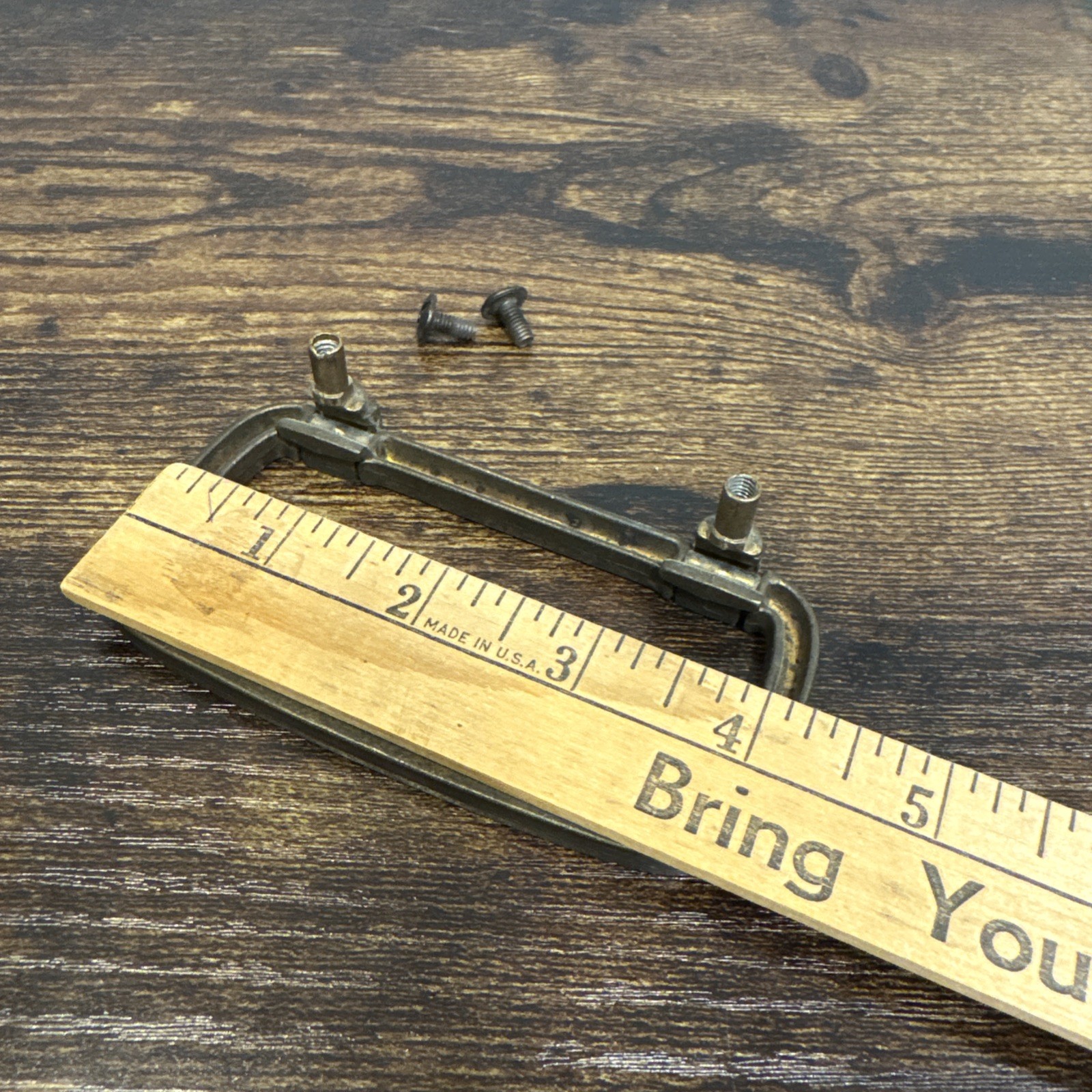 Drexel Newport Drawer Pull Brass Handle Vintage Hardware Dresser Nightstand