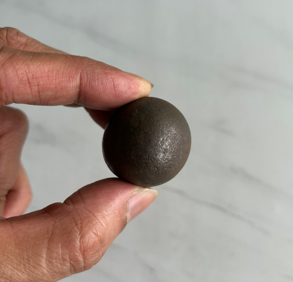 Vintage Cast Iron Round Ball Shape Cabinet Drawer Knob Pull Handles 2x